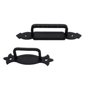 ידית ריבוע + פלטה שחורה