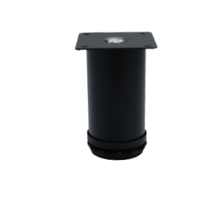 רגל עגולה עם פלטה מרובעת קוטר 50