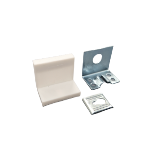 זווית מתכת+ כיסוי פלסטיק